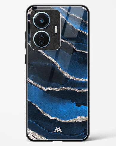 Shimmering Sands Blue Marble Glass Case Phone Cover (Vivo)