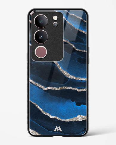 Shimmering Sands Blue Marble Glass Case Phone Cover (Vivo)