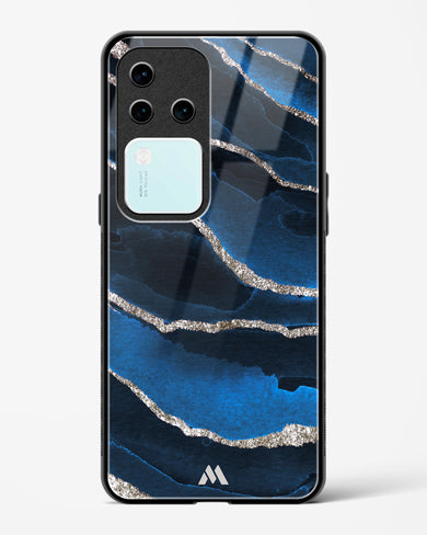 Shimmering Sands Blue Marble Glass Case Phone Cover (Vivo)