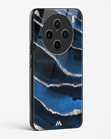 Shimmering Sands Blue Marble Glass Case Phone Cover (Vivo)