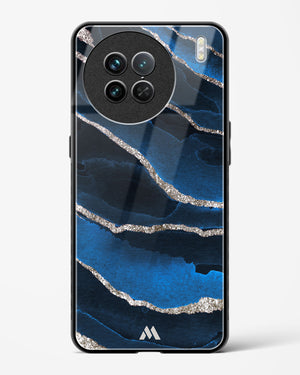 Shimmering Sands Blue Marble Glass Case Phone Cover-(Vivo)