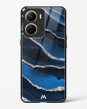 Shimmering Sands Blue Marble Glass Case Phone Cover-(Vivo)