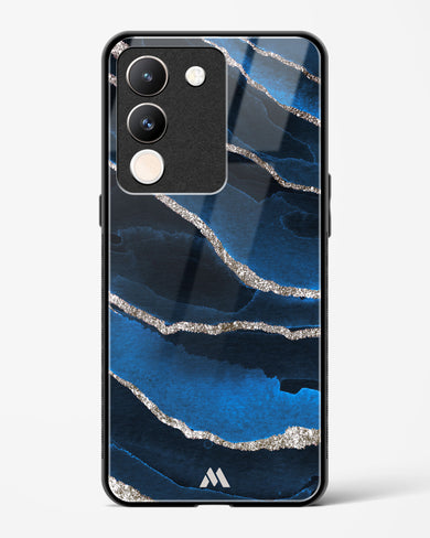 Shimmering Sands Blue Marble Glass Case Phone Cover (Vivo)