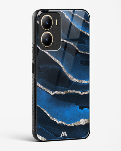 Shimmering Sands Blue Marble Glass Case Phone Cover-(Vivo)