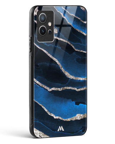 Shimmering Sands Blue Marble Glass Case Phone Cover-(Vivo)