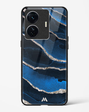 Shimmering Sands Blue Marble Glass Case Phone Cover-(Vivo)