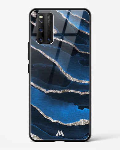 Shimmering Sands Blue Marble Glass Case Phone Cover-(Vivo)