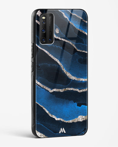 Shimmering Sands Blue Marble Glass Case Phone Cover-(Vivo)