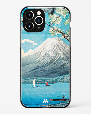 Mount Fuji from Lake Yamanaka [Hiroaki Takahashi] Glass Case Phone Cover-(Apple)