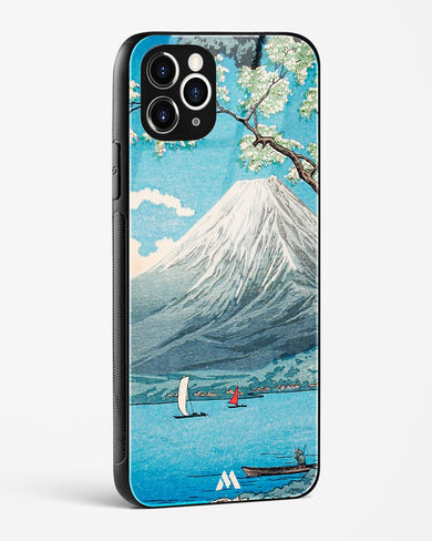 Mount Fuji from Lake Yamanaka [Hiroaki Takahashi] Glass Case Phone Cover-(Apple)