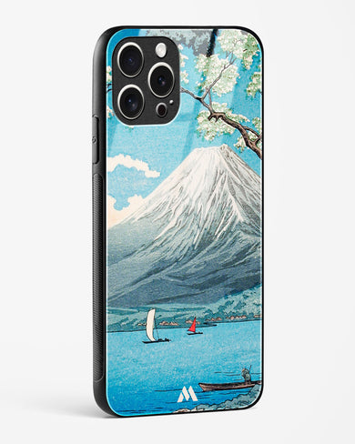 Mount Fuji from Lake Yamanaka [Hiroaki Takahashi] Glass Case Phone Cover-(Apple)