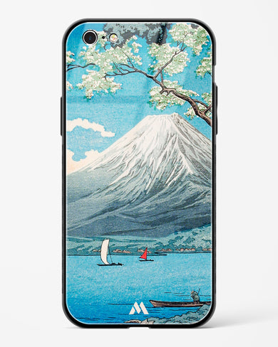 Mount Fuji from Lake Yamanaka [Hiroaki Takahashi] Glass Case Phone Cover-(Apple)