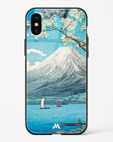 Mount Fuji from Lake Yamanaka [Hiroaki Takahashi] Glass Case Phone Cover-(Apple)