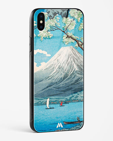 Mount Fuji from Lake Yamanaka [Hiroaki Takahashi] Glass Case Phone Cover-(Apple)