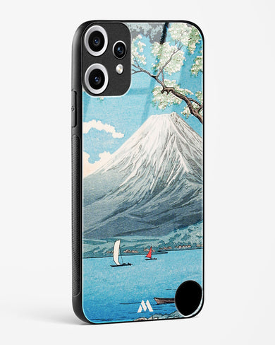 Mount Fuji from Lake Yamanaka [Hiroaki Takahashi] Glass Case Phone Cover (Nothing)