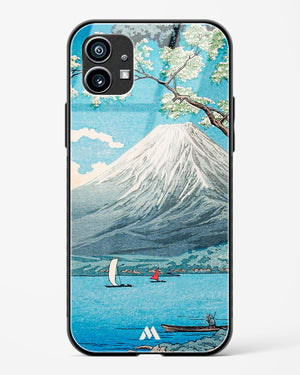 Mount Fuji from Lake Yamanaka [Hiroaki Takahashi] Glass Case Phone Cover (Nothing)