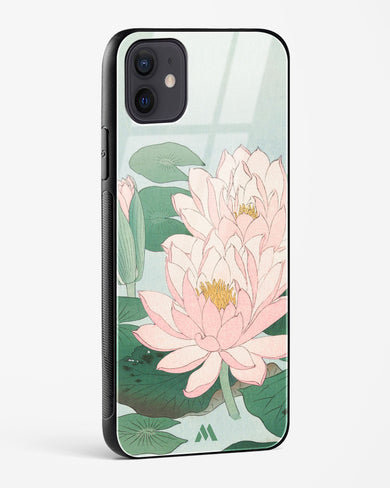 Water Lily [Ohara Koson] Glass Case Phone Cover-(Apple)