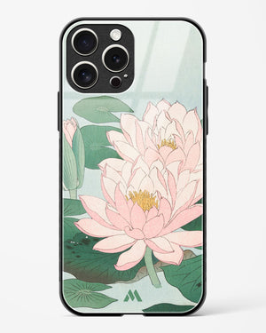 Water Lily [Ohara Koson] Glass Case Phone Cover (Apple)