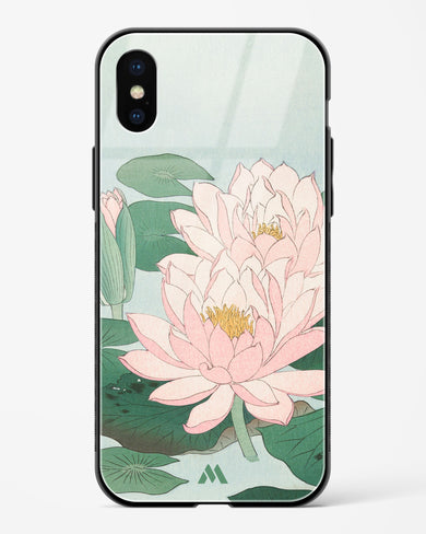 Water Lily [Ohara Koson] Glass Case Phone Cover (Apple)
