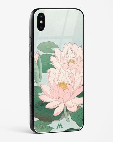 Water Lily [Ohara Koson] Glass Case Phone Cover (Apple)