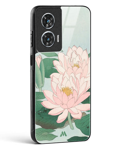 Water Lily [Ohara Koson] Glass Case Phone Cover (Motorola)