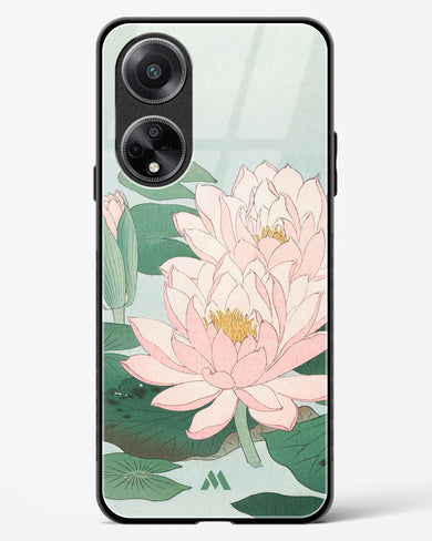 Water Lily [Ohara Koson] Glass Case Phone Cover (Oppo)