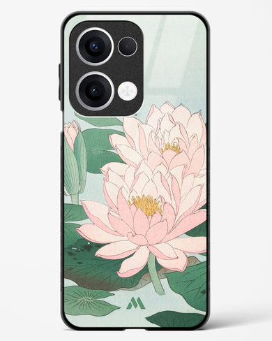 Water Lily [Ohara Koson] Glass Case Phone Cover (Oppo)