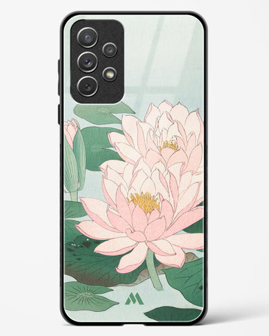 Water Lily [Ohara Koson] Glass Case Phone Cover (Samsung)