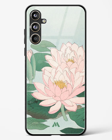 Water Lily [Ohara Koson] Glass Case Phone Cover (Samsung)