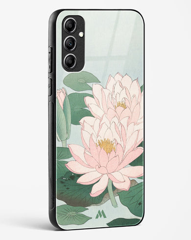 Water Lily [Ohara Koson] Glass Case Phone Cover (Samsung)