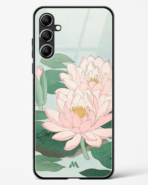 Water Lily [Ohara Koson] Glass Case Phone Cover (Samsung)