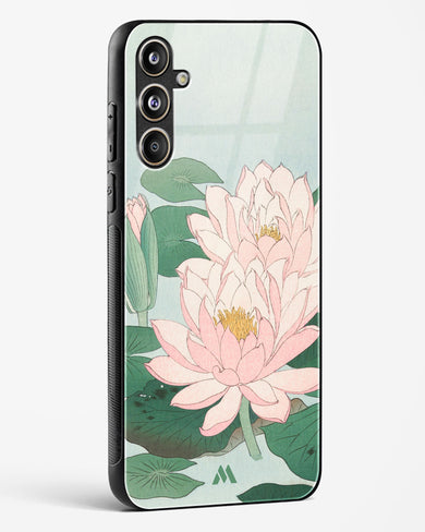 Water Lily [Ohara Koson] Glass Case Phone Cover (Samsung)