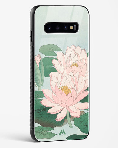 Water Lily [Ohara Koson] Glass Case Phone Cover (Samsung)
