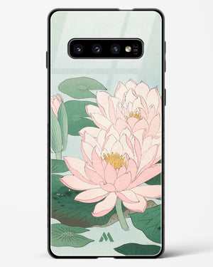 Water Lily [Ohara Koson] Glass Case Phone Cover (Samsung)