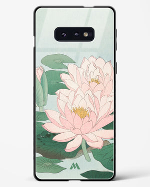 Water Lily [Ohara Koson] Glass Case Phone Cover (Samsung)