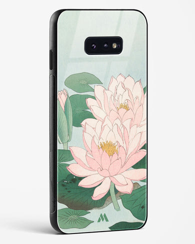 Water Lily [Ohara Koson] Glass Case Phone Cover (Samsung)