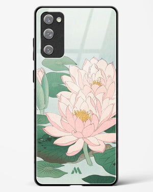 Water Lily [Ohara Koson] Glass Case Phone Cover (Samsung)