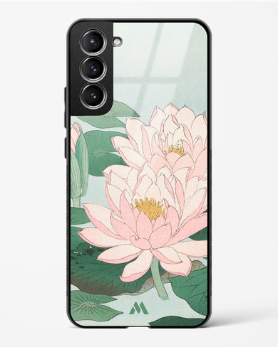 Water Lily [Ohara Koson] Glass Case Phone Cover (Samsung)