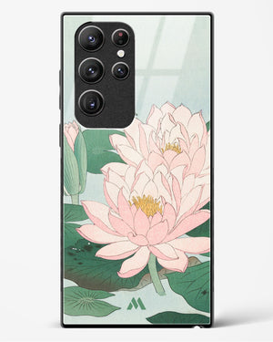 Water Lily [Ohara Koson] Glass Case Phone Cover (Samsung)