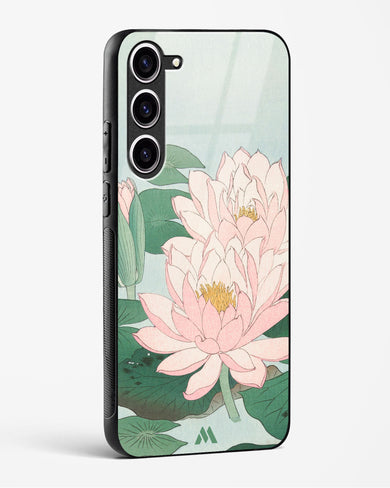 Water Lily [Ohara Koson] Glass Case Phone Cover (Samsung)