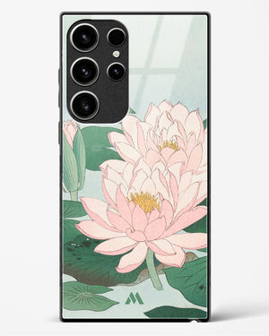 Water Lily [Ohara Koson] Glass Case Phone Cover (Samsung)