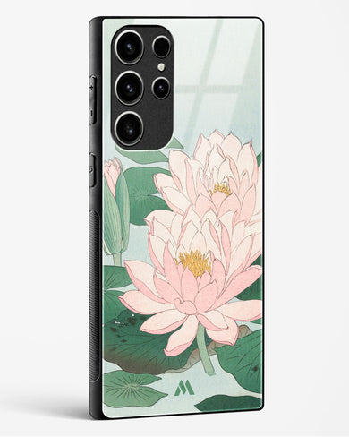 Water Lily [Ohara Koson] Glass Case Phone Cover (Samsung)