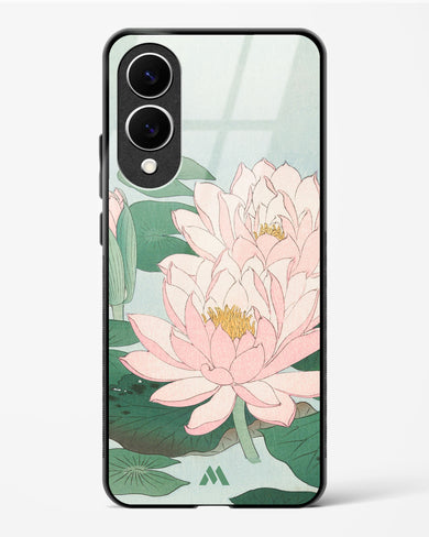 Water Lily [Ohara Koson] Glass Case Phone Cover (Samsung)