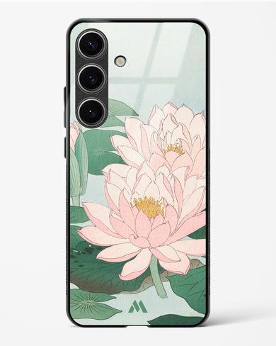 Water Lily [Ohara Koson] Glass Case Phone Cover (Samsung)