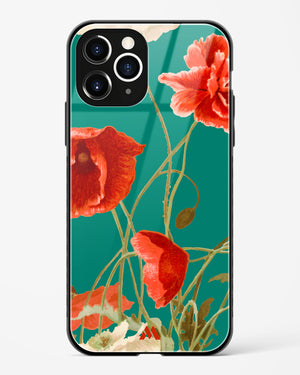 Vintage Poppy Field Glass Case Phone Cover (Apple)
