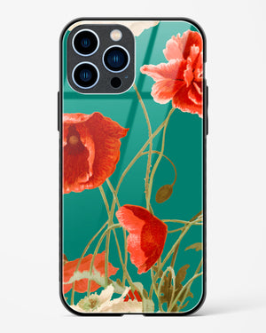 Vintage Poppy Field Glass Case Phone Cover (Apple)