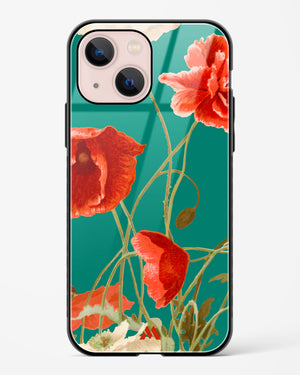 Vintage Poppy Field Glass Case Phone Cover (Apple)