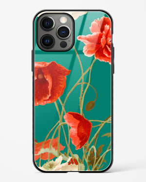 Vintage Poppy Field Glass Case Phone Cover (Apple)