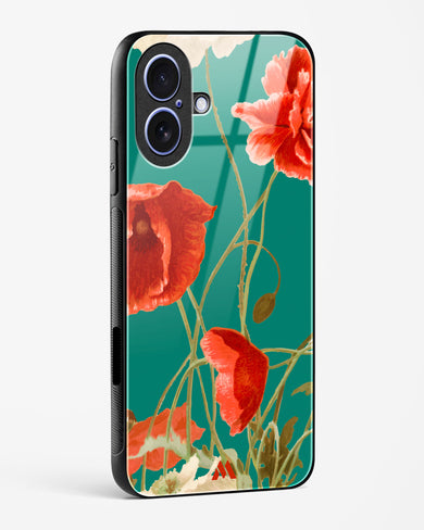 Vintage Poppy Field Glass Case Phone Cover (Apple)