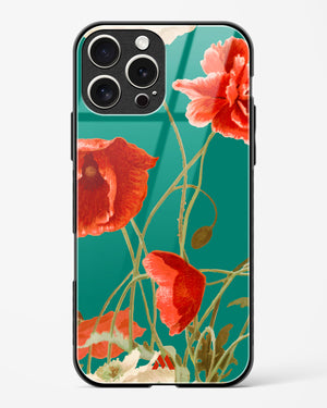 Vintage Poppy Field Glass Case Phone Cover (Apple)